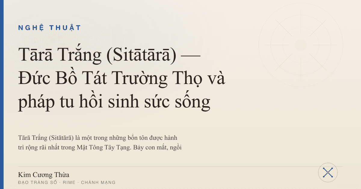 Bản tôn Bạch Độ Mẫu Arya Sitatārā Thangka